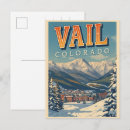 Search for vintage ski postcards Rocky mountains