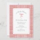 Search for red and white gingham invitations Classic
