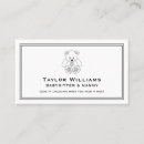 Search for bear business cards Black and white