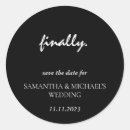 Search for save the date stickers Clean