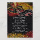 Search for red masquerade party invitations Sparkle