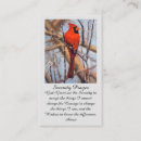 Search for bird memorial cards Red cardinal bird