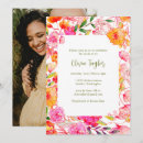 Search for photo baby shower invitations Watercolor floral