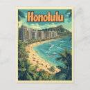 Search for honolulu postcards Hawaiian beach scene