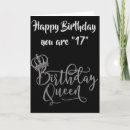 Search for girls 17th birthday cards Seventeen