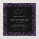 Search for purple black silver wedding invitations Modern