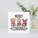 Search for corgi holiday cards Santa claus