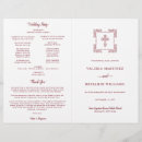 Search for burgundy wedding programs Booklet