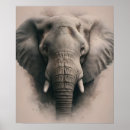 Search for black and white elephant posters Africa