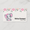 Search for elephant business cards flowers