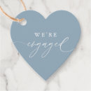 Search for engagement party favor tags Dusty blue