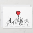 Search for deaf holiday cards Heart