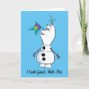 Search for snowman photo cards Olaf