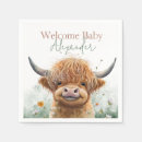 Search for highland cow napkins Baby shower