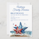 Search for reunion invitations Red white blue