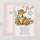 Search for tiger baby shower invitations Watercolor