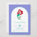 Search for ariel birthday invitations The little mermaid