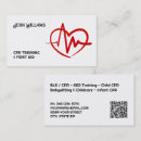 Search for cpr business cards Bls trainer