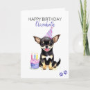 Search for dog birthday cards Chihuahua