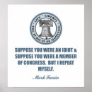 Search for mark twain quote posters Politics