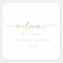 Search for welcome to our wedding stickers For her