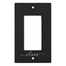 Search for black and white light switch covers Simple