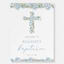 Search for christening welcome signs Blue baptism