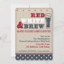 Search for red white and brew invitations America