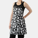 Search for halloween aprons black white