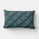 Search for black and teal pillows Geometric