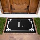 Search for greek doormats Black and white