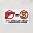 Search for firearms business cards Self defense