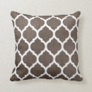 Search for brown and white pillows For her