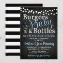 Search for burgers and beer invitations Chalkboard