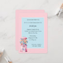 Search for bubble gum birthday invitations Pink
