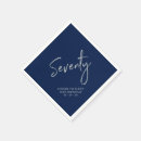 Search for 70th birthday napkins Seventy