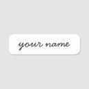 Search for black and white name tags Simple