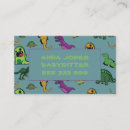 Search for dinosaur business cards Kids