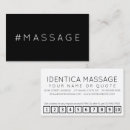 Search for massage therapist loyalty cards Get one free