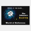 Search for scary halloween signs Enter if you dare