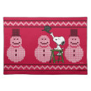 Search for snowman placemats Snoopy