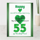 Search for emerald anniversary cards For him