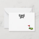 Search for golf note cards Text