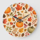 Search for autumn clocks Fall pattern