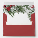 Search for christmas wedding envelopes Holly