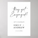 Search for engagement party posters Black and white