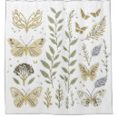 Search for gold butterfly shower curtains Pattern