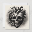 Search for heart and skull valentines day cards Goth