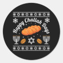 Search for happy hanukkah stickers Challah