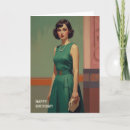 Search for retro woman birthday cards Celebration
